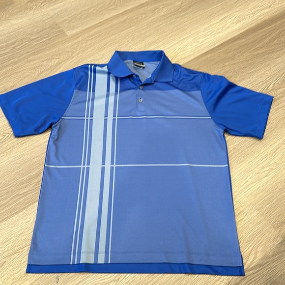 Nike Blue Dri Fit Polo Golf Shirt Size L - Picture 1 of 3
